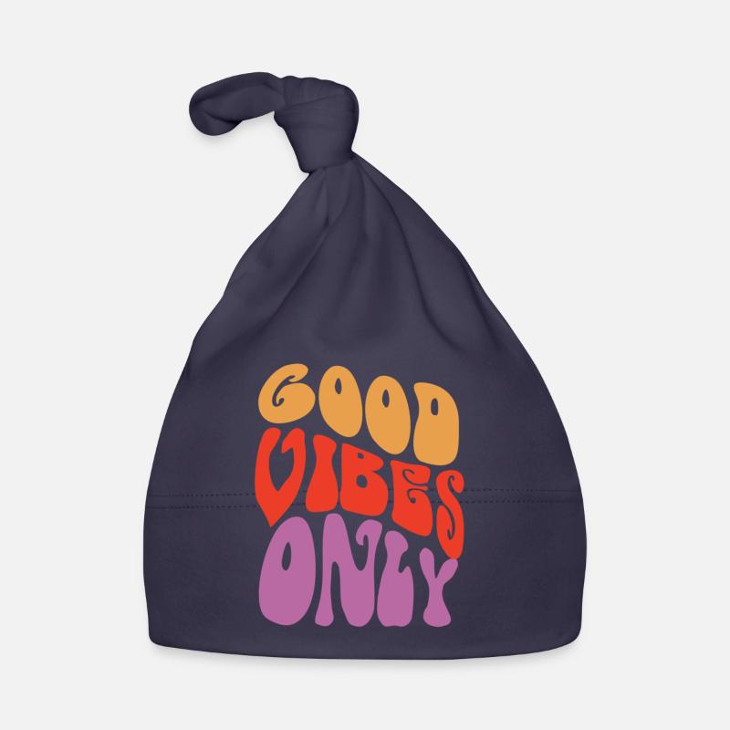 Good Vibes Only Retro Baby Bio-Mütze
