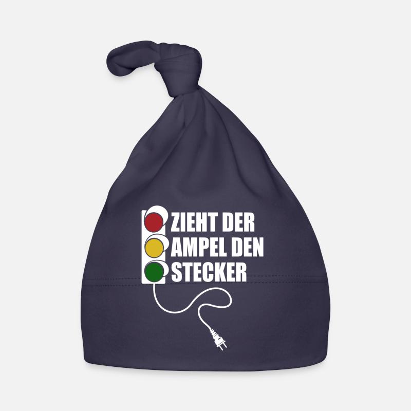 Zieht der Ampel den Stecker - Spruch Baby Bio-Mütze