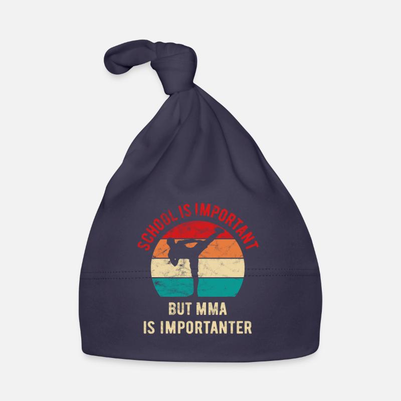 School is important but MMA is importanter Baby Bio-Mütze