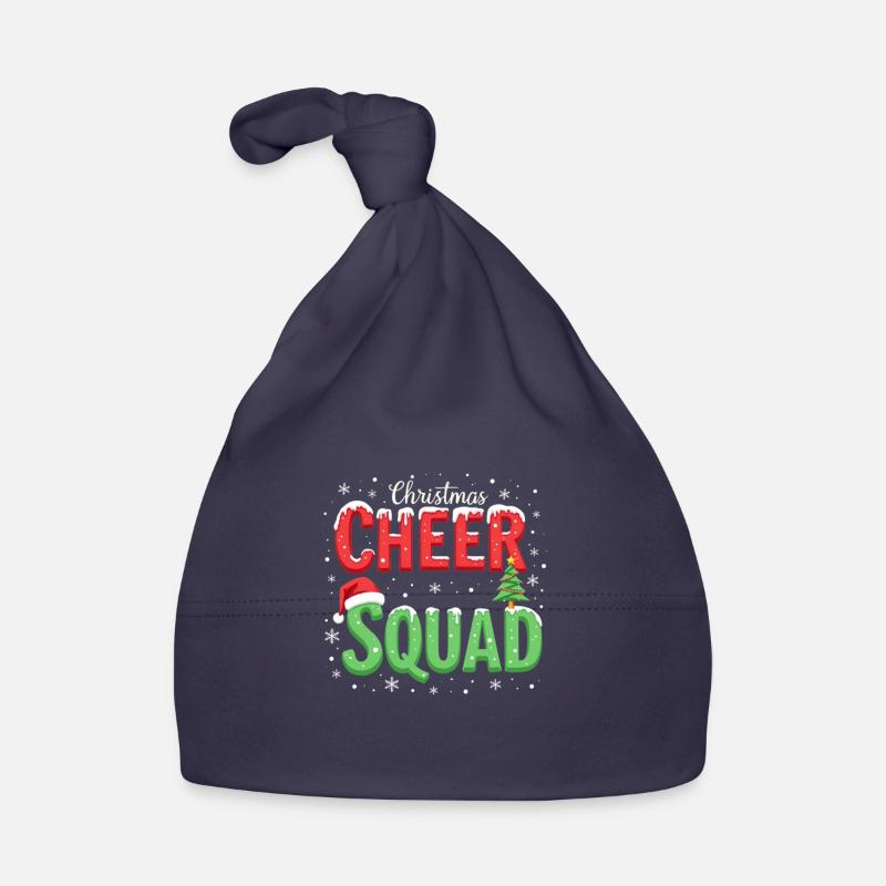 Christmas Cheer Squad présenté de manière festive Bonnet bio Bébé