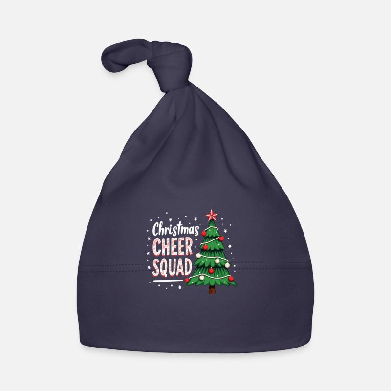 Christmas Joy Cheer Squad Tree Fun Organic Baby Cap