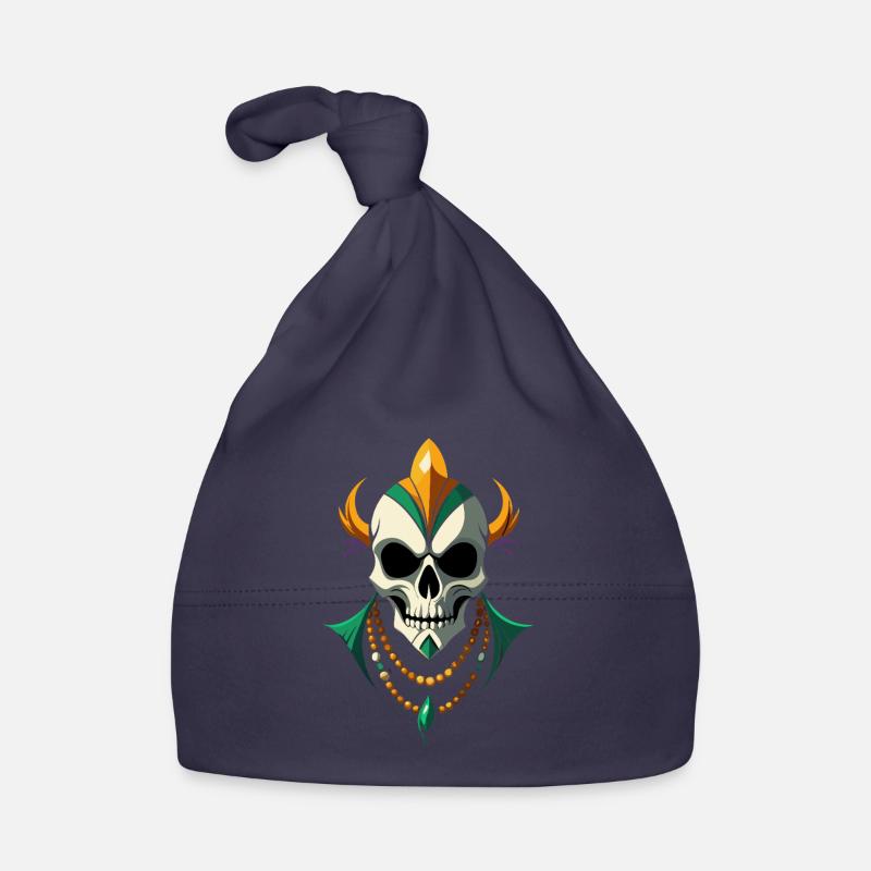 Crâne de Mardi Gras - Carnaval - Costume - Cadeau Bonnet bio Bébé