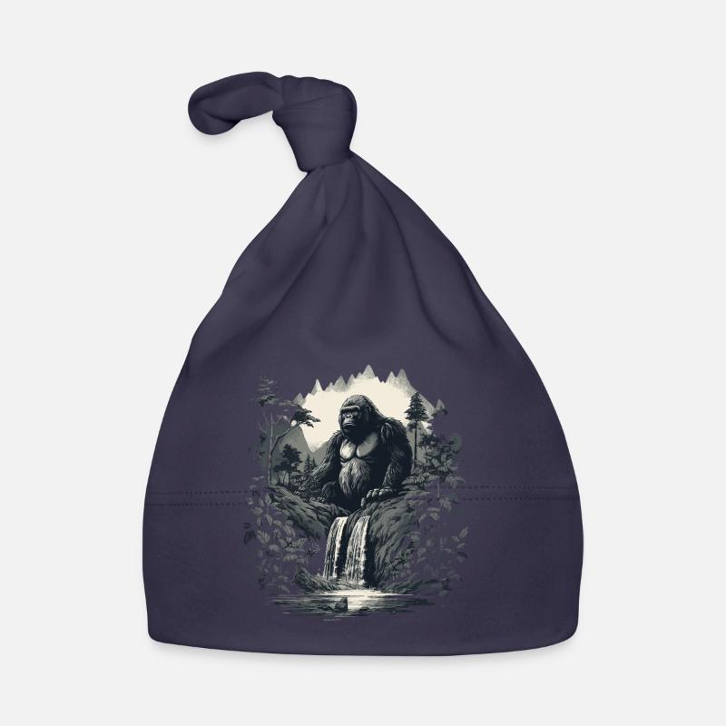 Gorilla Monkey Animal Baby Cub Monkey Gorillas Organic Baby Cap