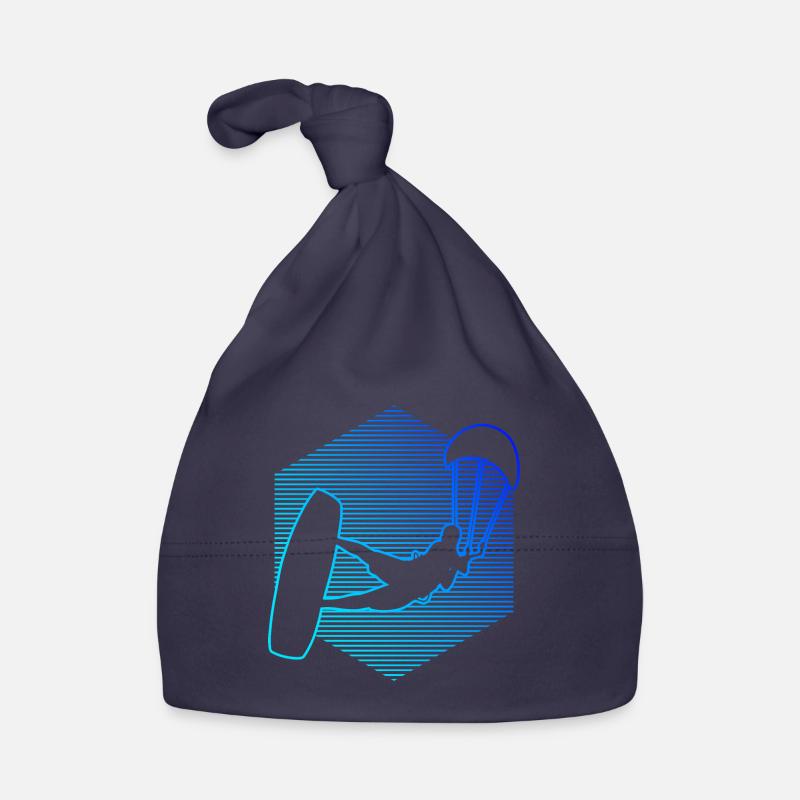 Kitesurfeuse Femmes Kitesurf Kitesurf Kitesurf Kitesurf - Bonnet bio Bébé - marine