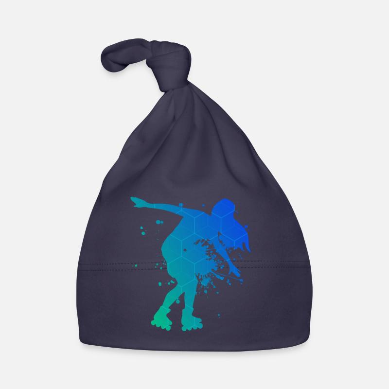 Rollerskaten Rollers Roller Skating - Bonnet bio Bébé - marine