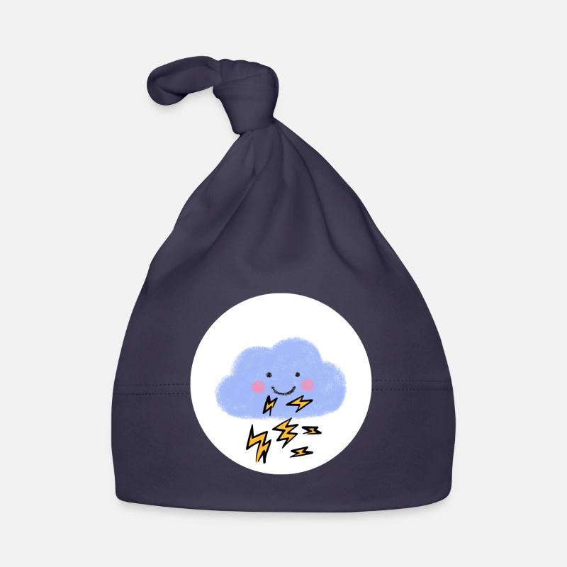Glücksbärchis,kostüm,Blitz, Donner, Gewitter - Baby Bio-Mütze - Navy