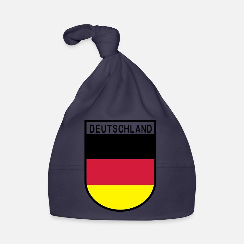 Allemagne blason 2 - Bonnet bio Bébé - marine