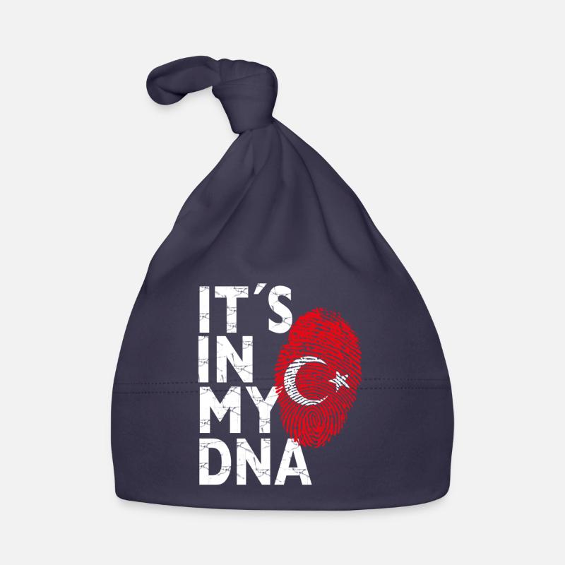 C'est dans mon ADN Tshirt Drapeau de la Turquie pour les Turcs Bonnet bio Bébé
