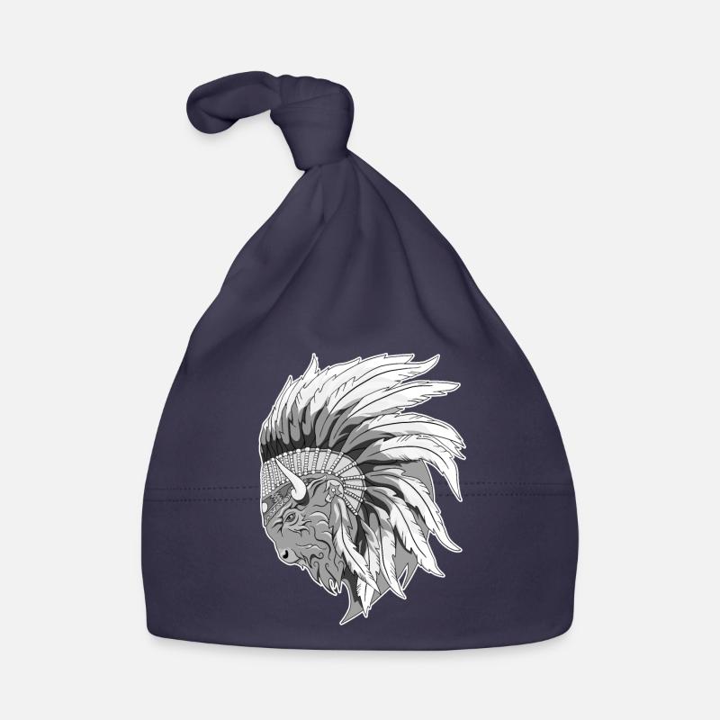 Buffalo head Organic Baby Cap