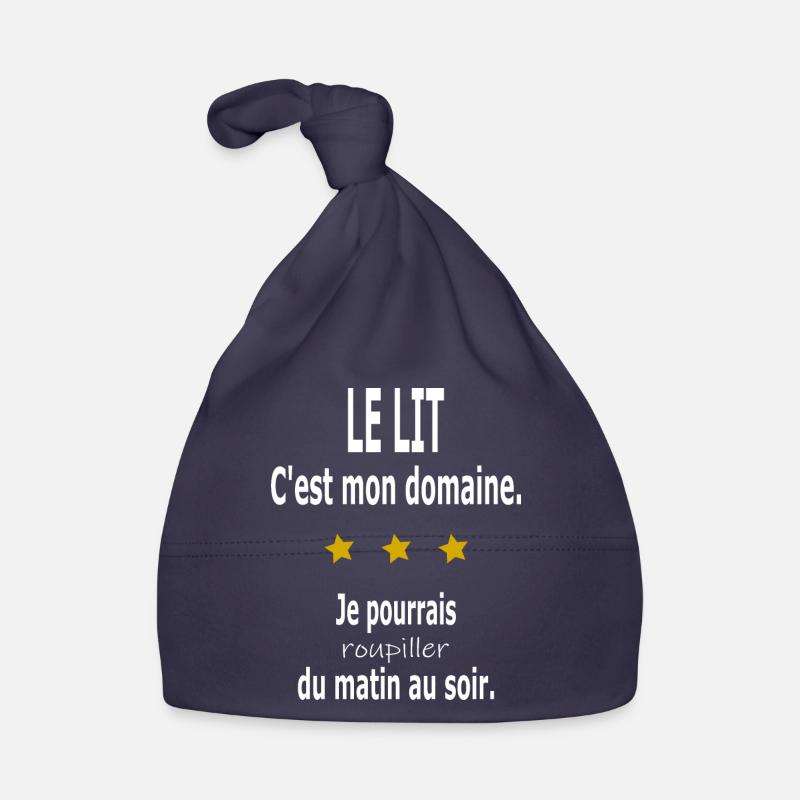 Le lit, c'est mon domaine Bonnet bio Bébé