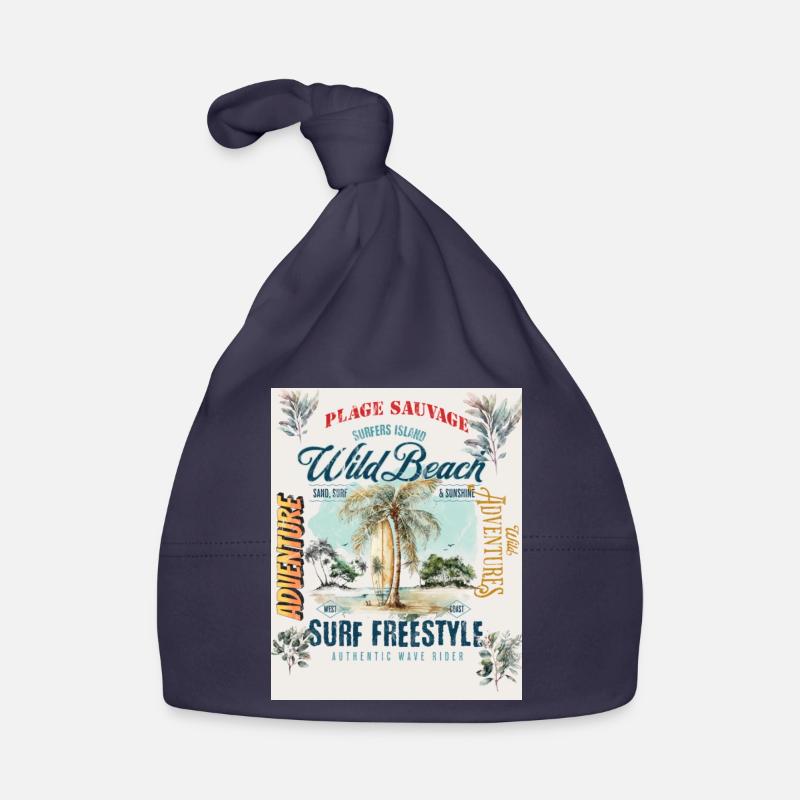 Wild Beach Surfen Authentische Design-Atmosphäre Baby Bio-Mütze