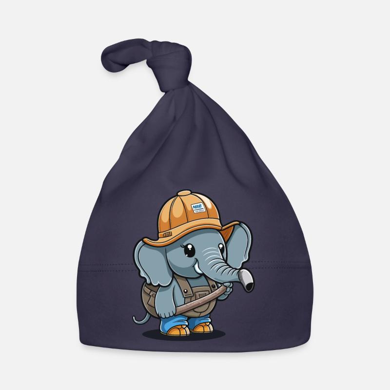 Elephant Builder Organic Baby Cap