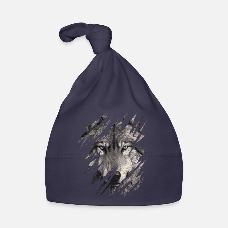Wolf Scratch Marks Claws Wild Wolves Wilderness Howl Bonnet bio Bébé