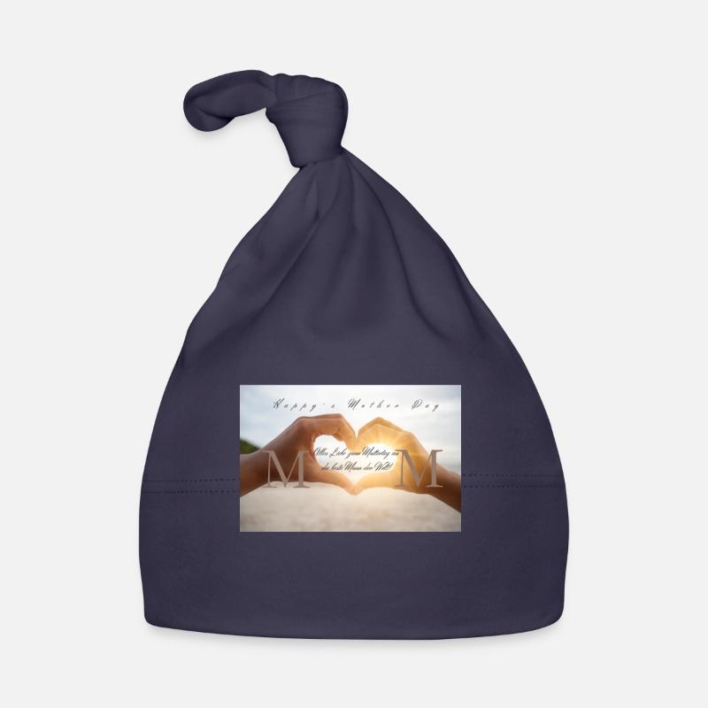 Muttertagsgeschenk - Baby Bio-Mütze - Navy