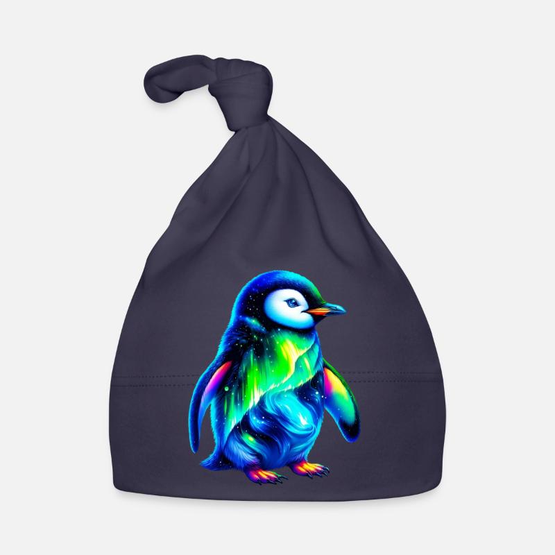 Aurora Borealis Pinguin Baby Bio-Mütze