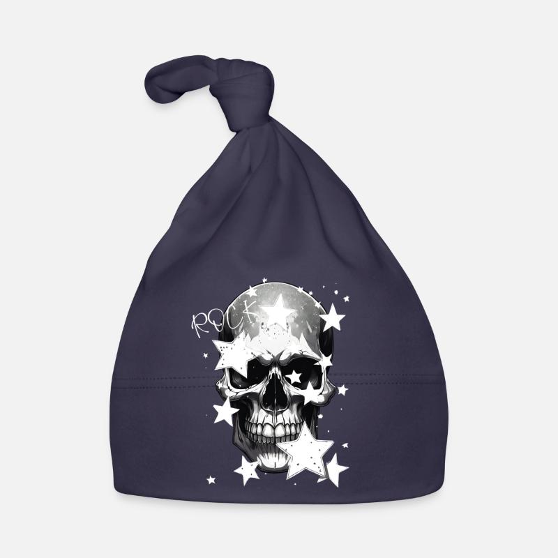 Conception de crâne rocheux Bonnet bio Bébé