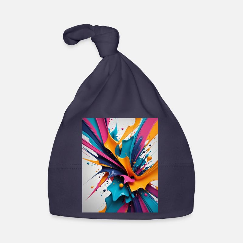 Farbklecks Baby Bio-Mütze