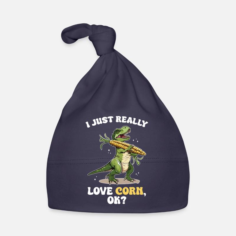 I love Corn T-Rex Dinosaurier lustig Baby Bio-Mütze