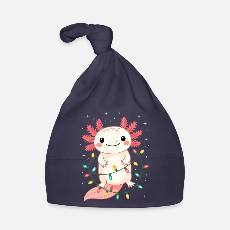 Axolotl Weihnachten Weihnachtspullover lustig süß Baby Bio-Mütze