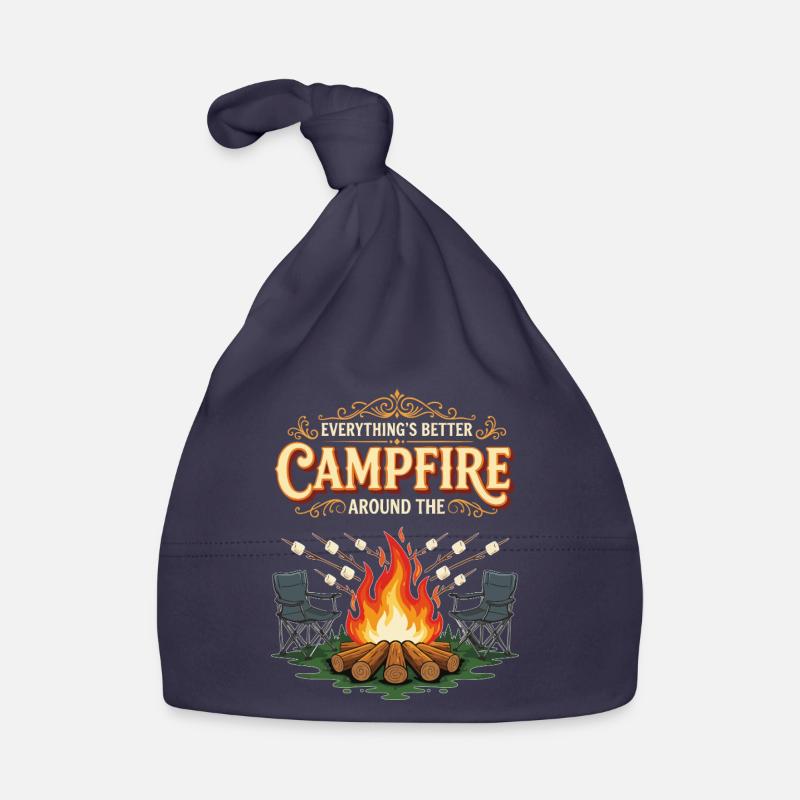 Campfire Marshmallow Everything Better Camping Bonnet bio Bébé