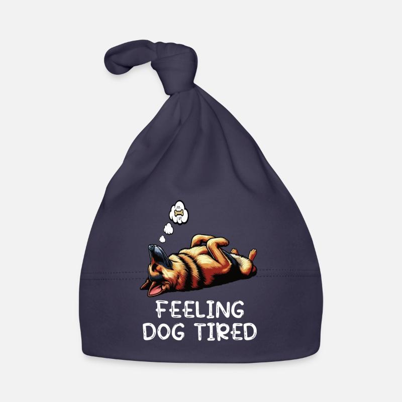 Feeling Dog Tired Deutscher Schäferhund  Baby Bio-Mütze