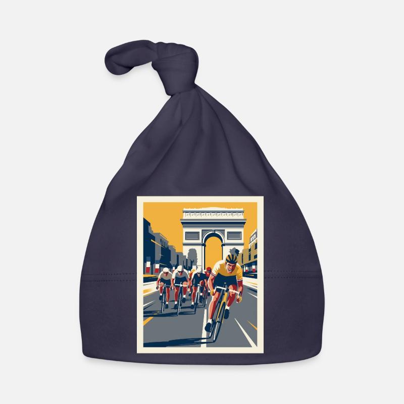 Paris Sprint – Radfahrer-Erinnerung Baby Bio-Mütze