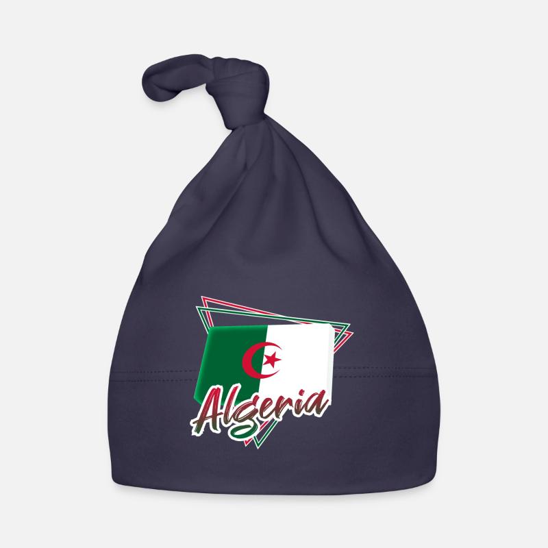 Algérie - Bonnet bio Bébé - marine