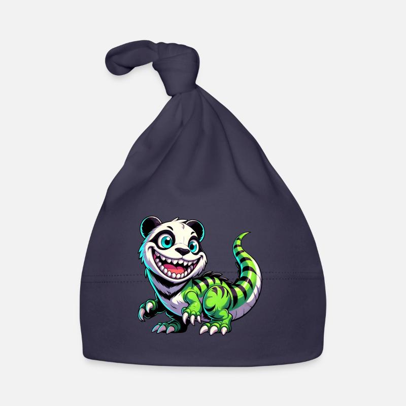 Whimsical Dino T-Rex Panda Mythical Creature Organic Baby Cap