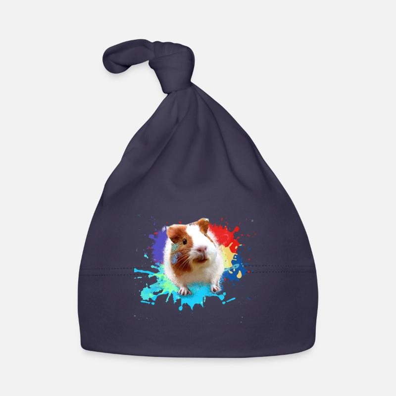 Cochons d’Inde, graffiti, peinture, coloré Bonnet bio Bébé