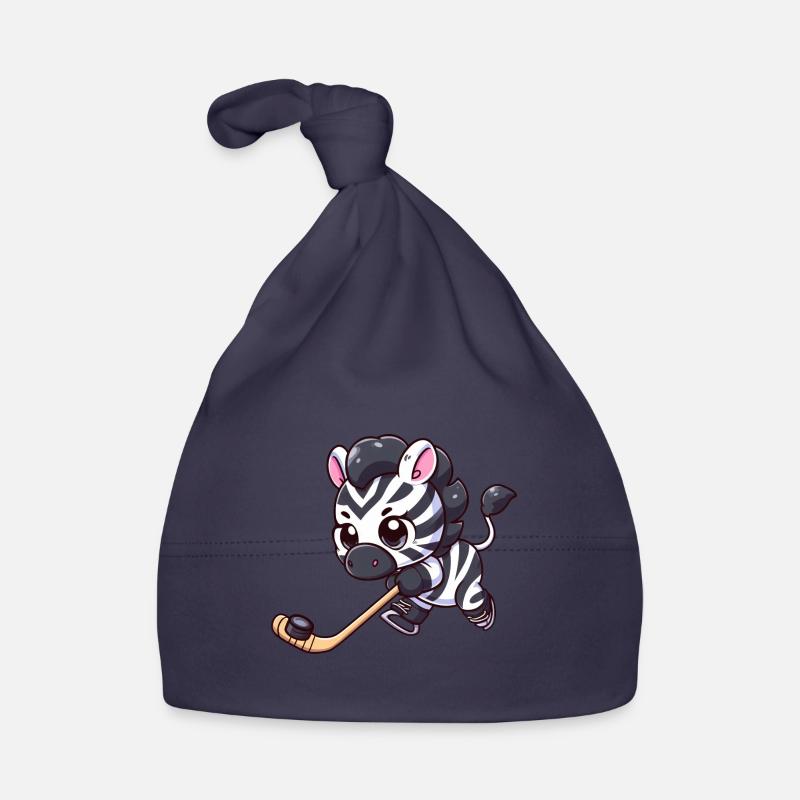 Zebra auf dem Eis: Eishockey mal anders! Baby Bio-Mütze