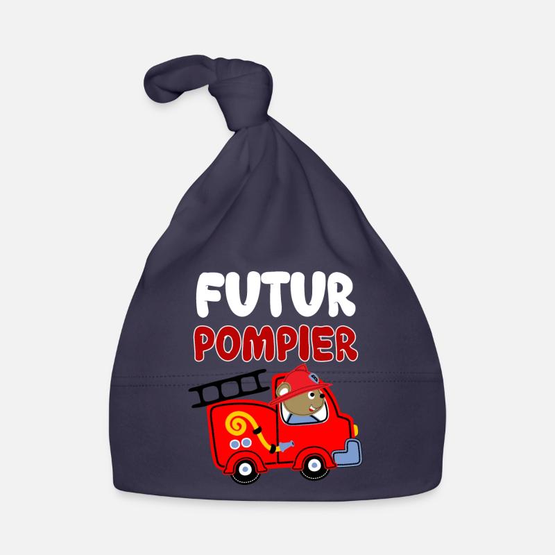Mon Bébé Pompier Cadeau Enfant Garçon Bonnet bio Bébé