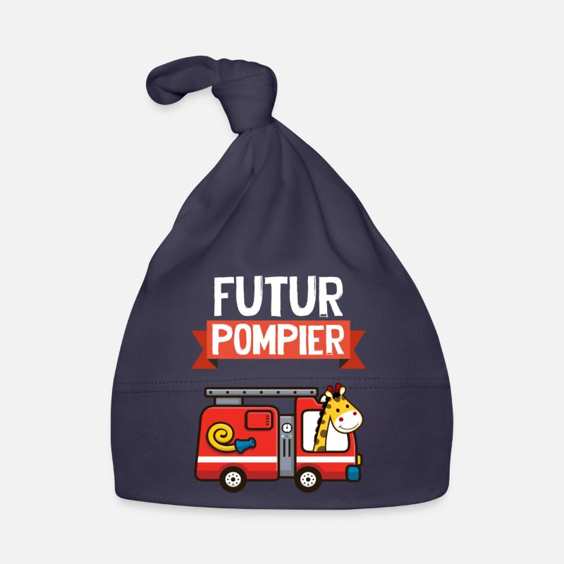 Mon Petit Pompier Adoré Cadeau Garçon Bébé Bonnet bio Bébé