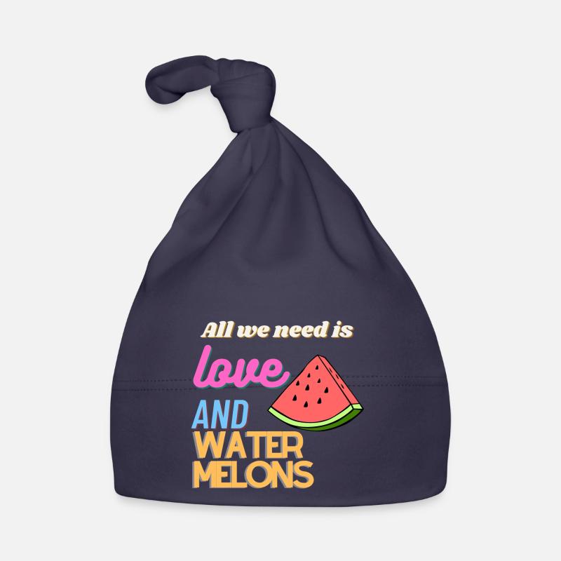 Tout ce dont nous avons besoin, c’est d’amour et de pastèque Bonnet bio Bébé