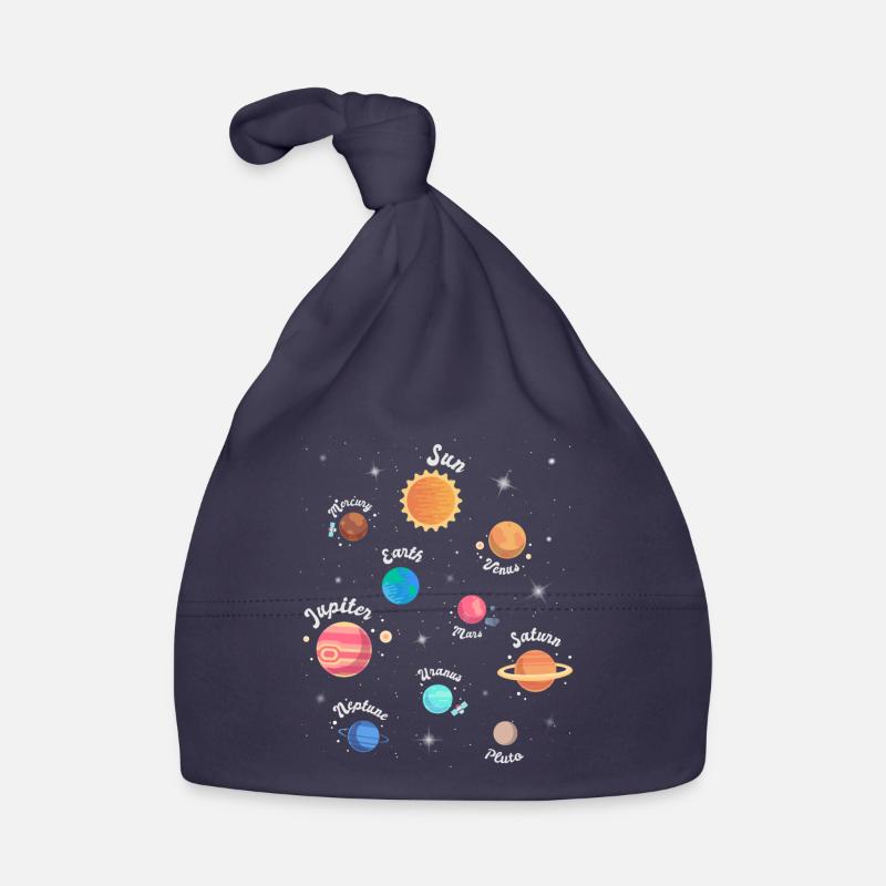 Enfants Système solaire Planètes spatiales Bonnet bio Bébé