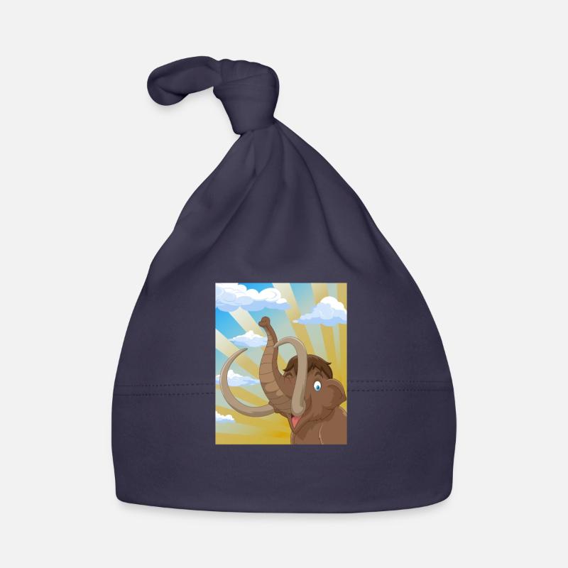 Mammut I Glacé i Cadeau d’éléphant i - Bonnet bio Bébé - marine