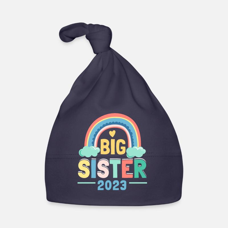 Große Schwester 2023 Große Schwester 23 Baby Bio-Mütze