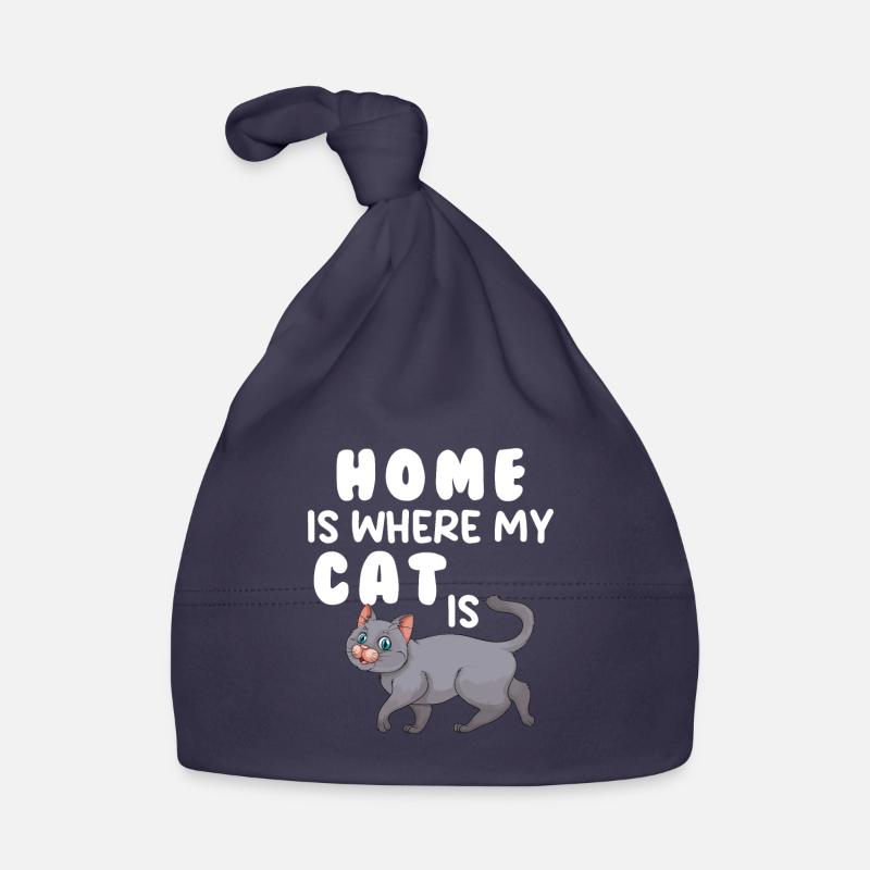 La maison, c’est là où se trouve mon chat Bonnet bio Bébé