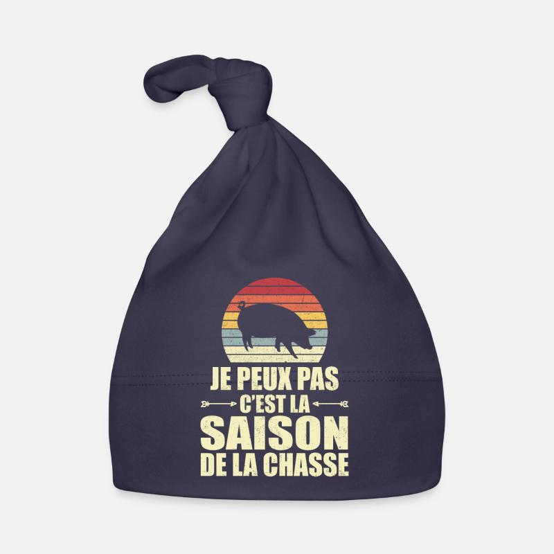 Je Peux Pas C'est La Saison De La Chasse Bonnet bio Bébé