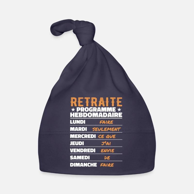 Retraite Programme Hebdomad Retraite Rigolo Bonnet bio Bébé