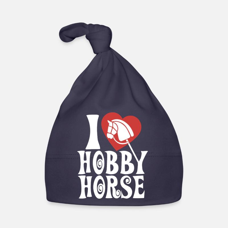 J’aime hobby cheval - Coeur - Hobby Bonnet bio Bébé