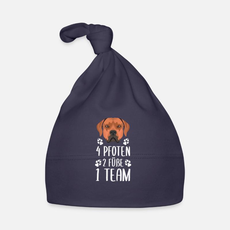 Équipe 4 Pattes 2 Pieds 1, Rhodesian Ridgeback Bonnet bio Bébé