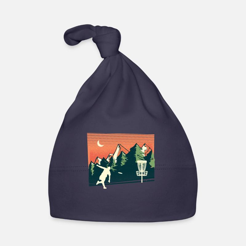 Tendance Sport Disc Golf, Nature, Geometry Design Bonnet bio Bébé