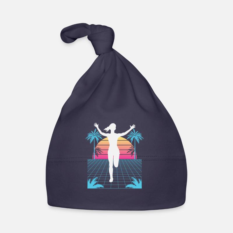 Vaporwave Synthwave Marathon, Trail Running Bonnet bio Bébé