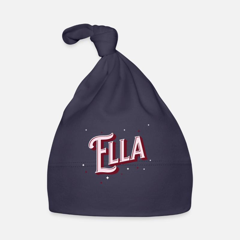 Ella name personalized Organic Baby Cap