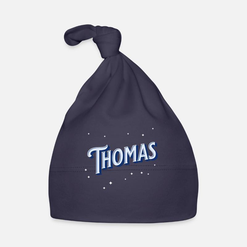 Thomas names personalized Organic Baby Cap