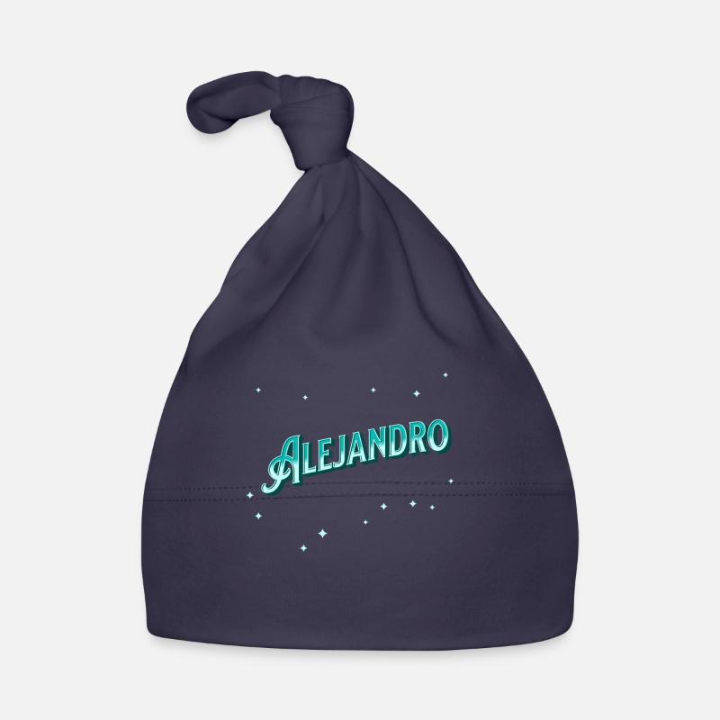 Alejandro name personalized Organic Baby Cap