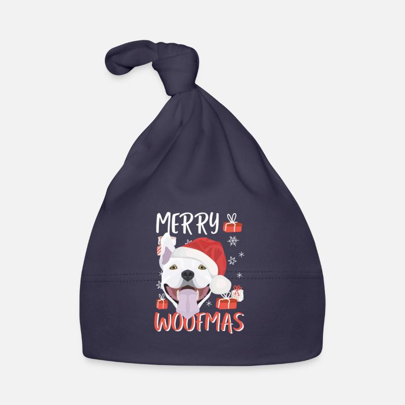 Bull Terrier Joyeux Noël Bonnet bio Bébé