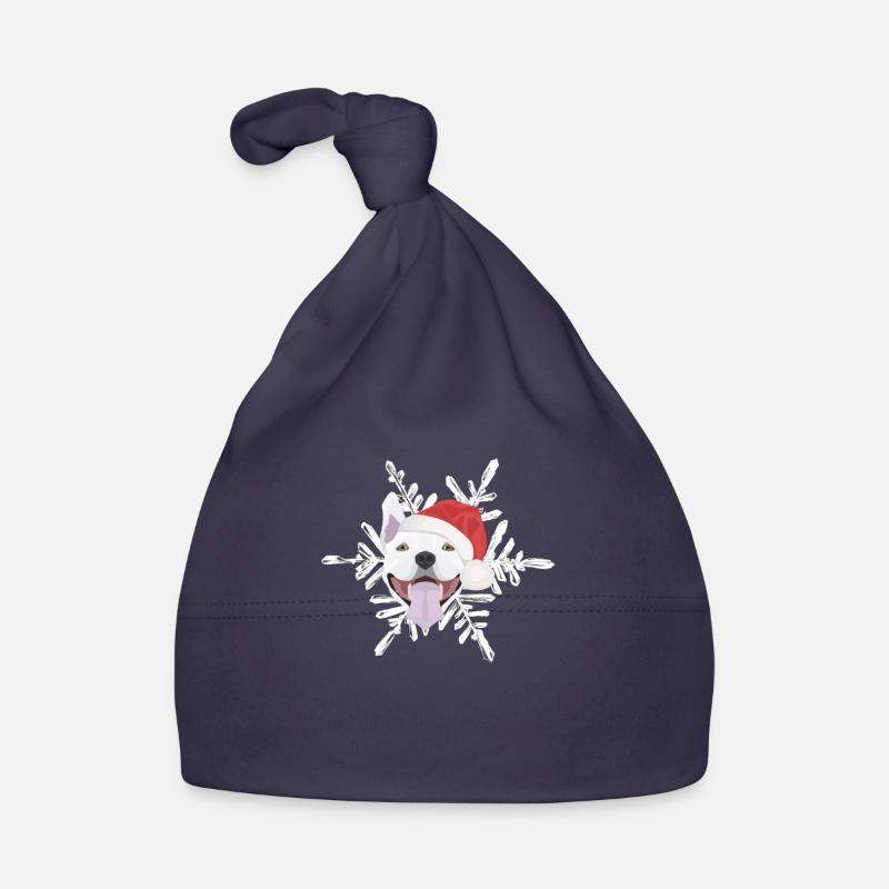 Bull Terrier Joyeux Noël Bonnet bio Bébé