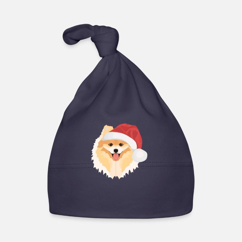 Zwergspitz Joyeux Noël Bonnet bio Bébé
