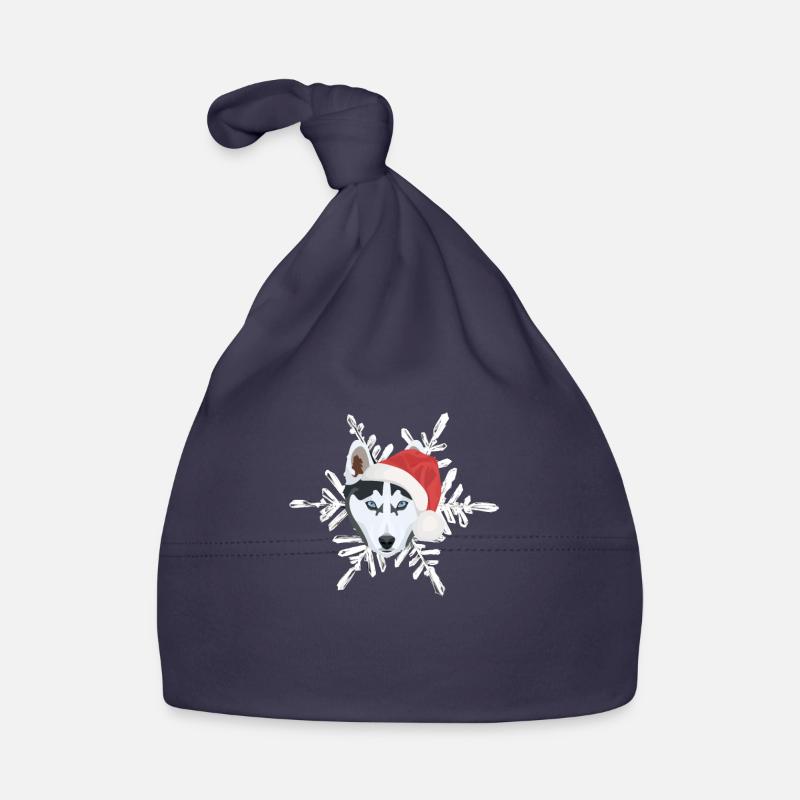 Husky Joyeux Noël Bonnet bio Bébé